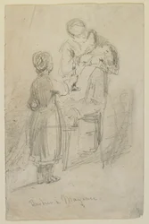 Barber in Mayence, 1858